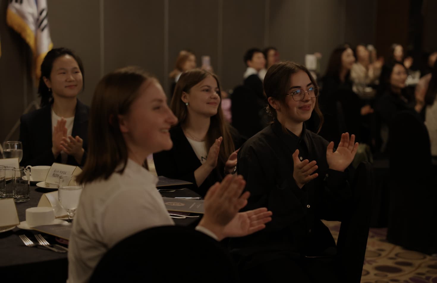 Attendees at a Hwarang International seminar and conference